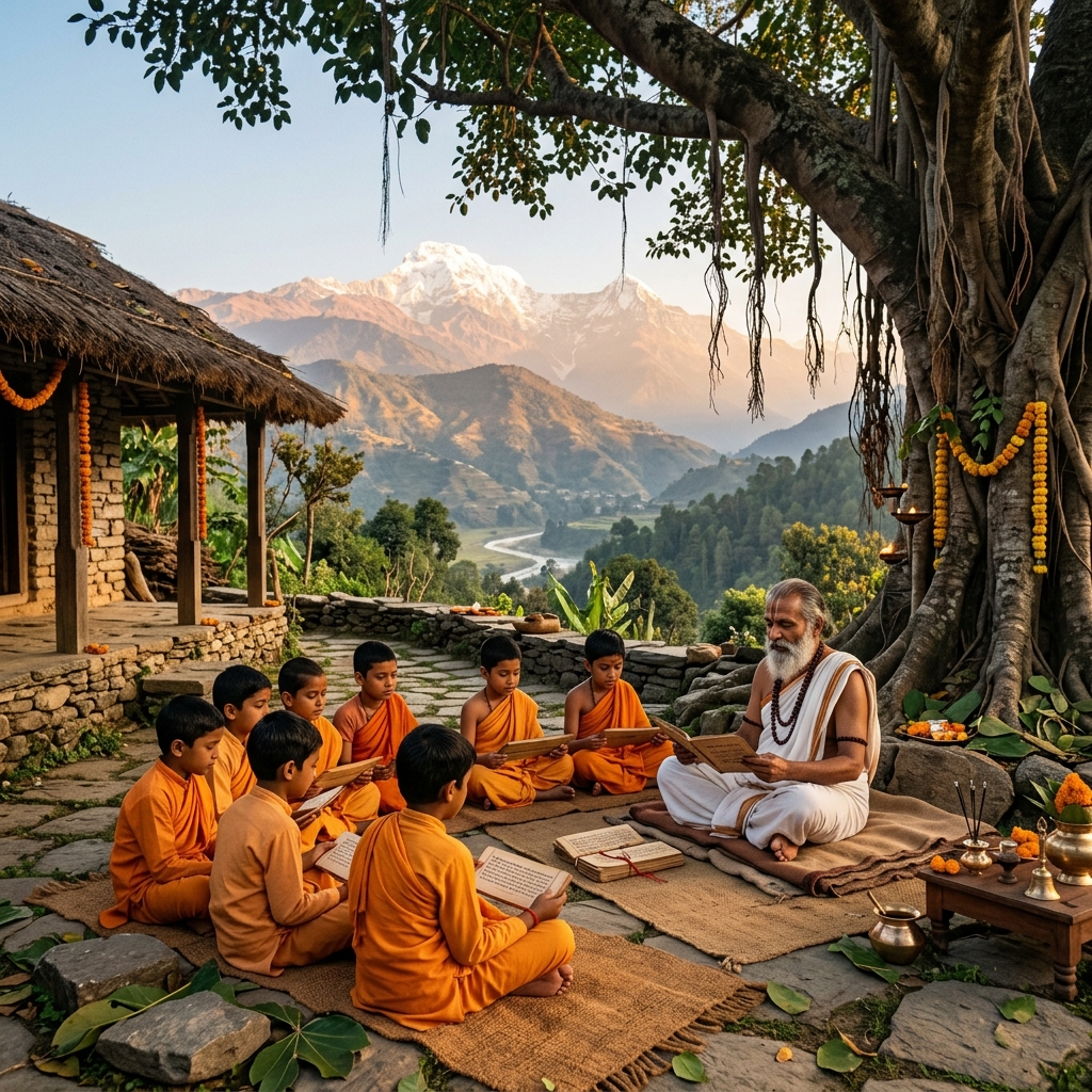 Gurukul Kids Reading Scriptures